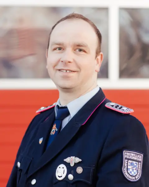 Porträt von Marcel Klann in Dienstuniform