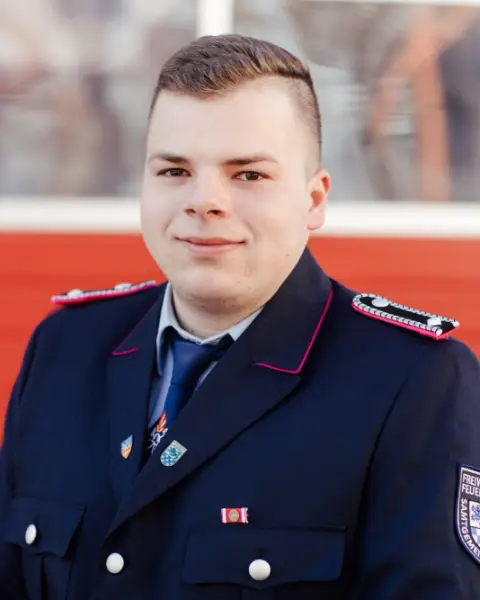 Porträt von Justus Stadler in Dienstuniform